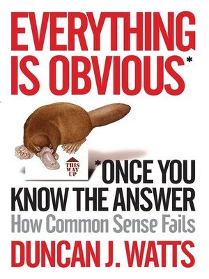 cover image of Everything is Obvious